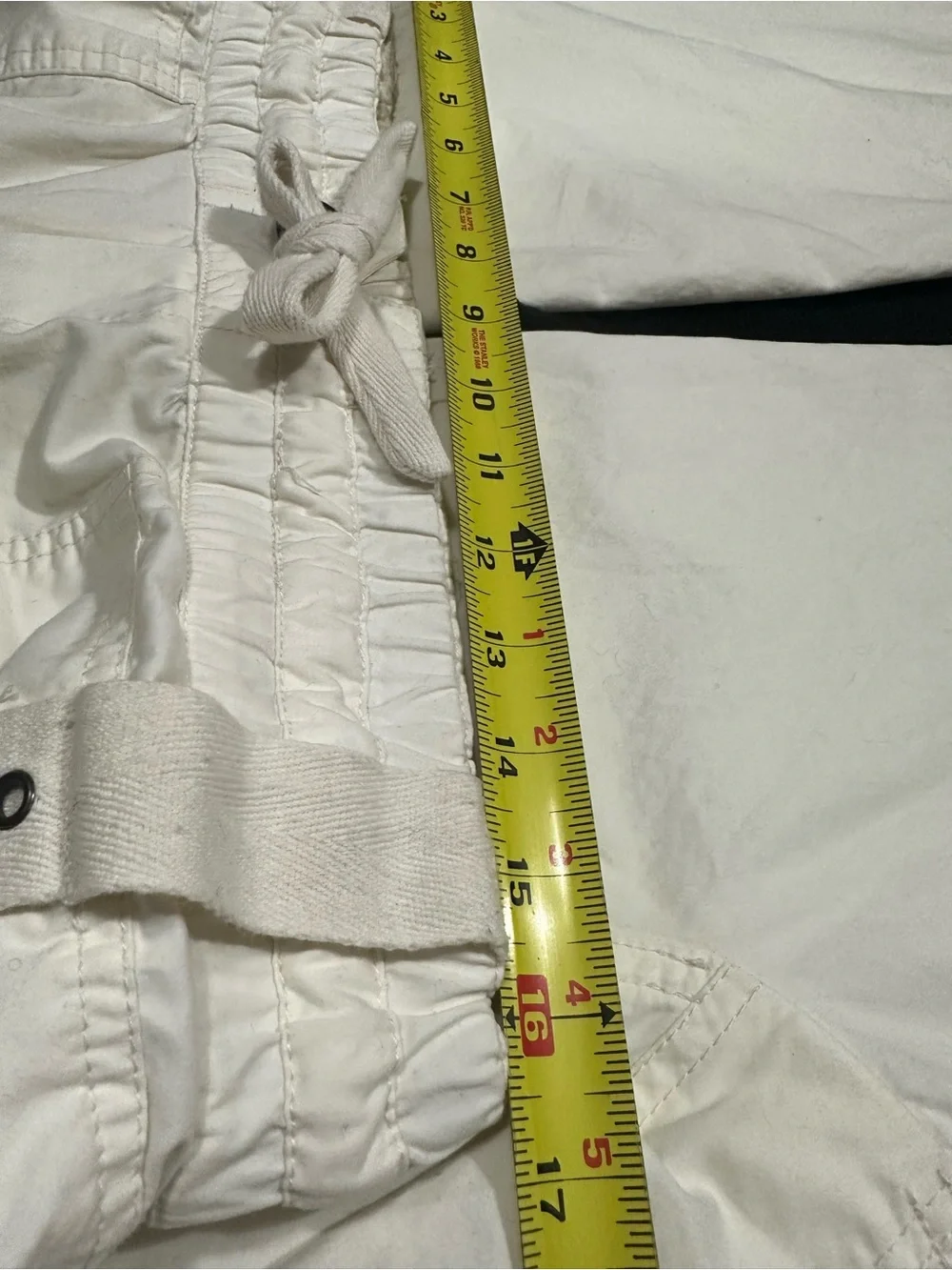 Free People We The Free L /LG Onset Pull-On Parachute Balloon Cargo Pants CREAM